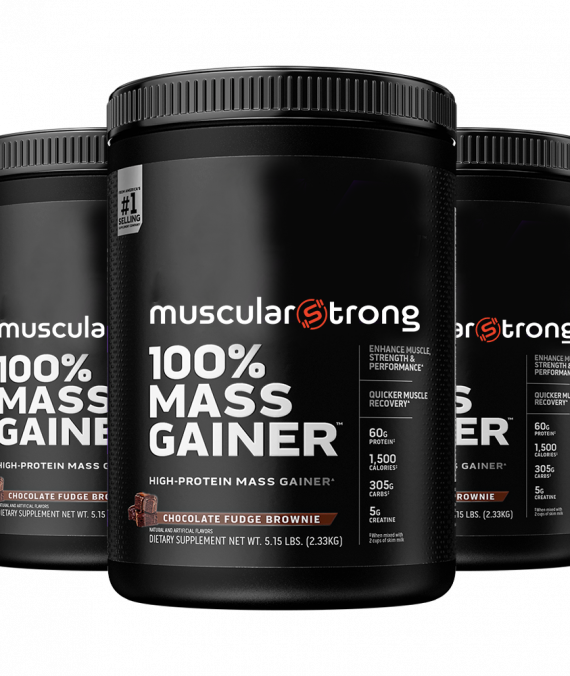 MUSCLEBUILDING 100% MASS GAINER | Pack of 3